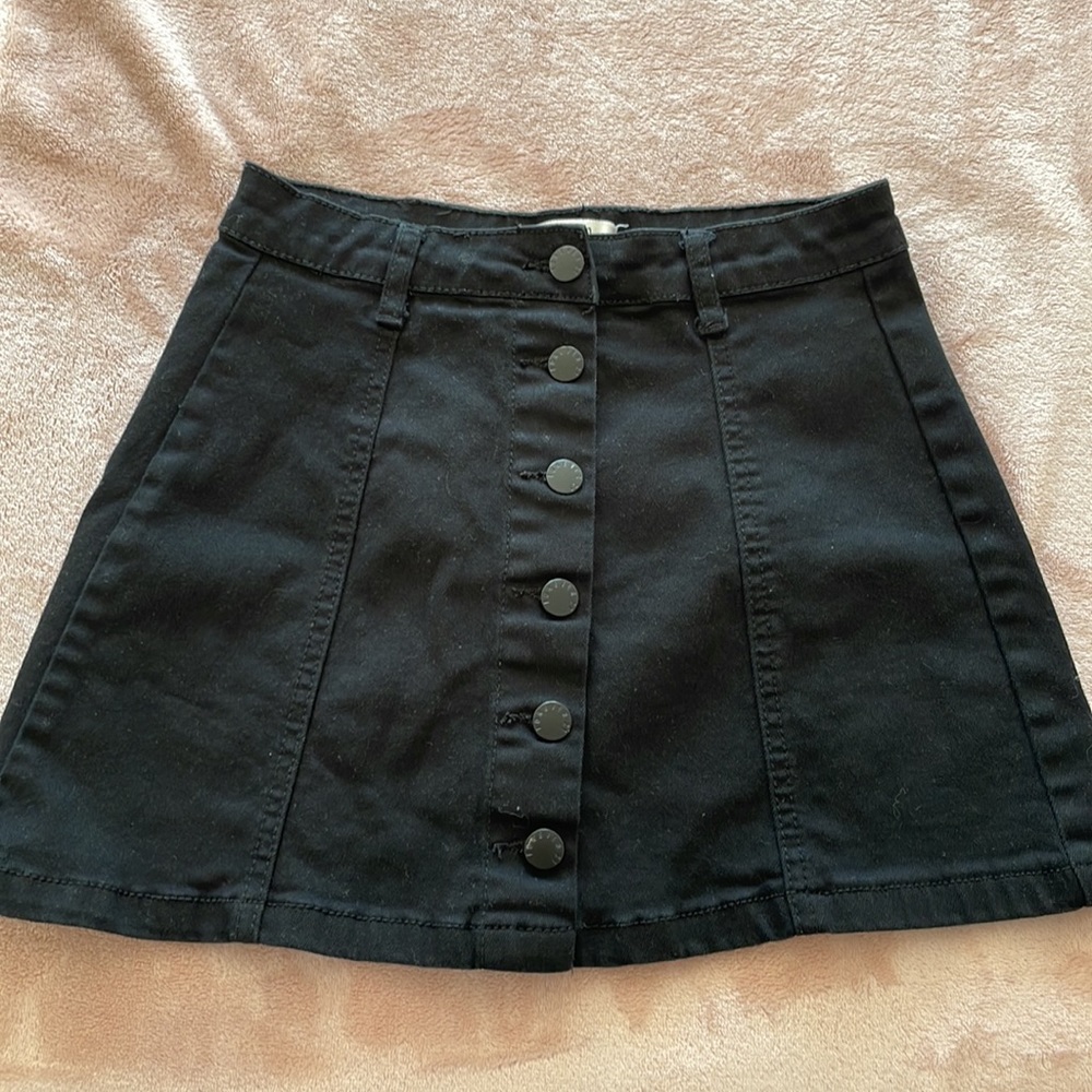 3 for $30 - EUC Black button up miniskirt